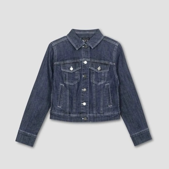 Universal Standard Jackets & Blazers - Universal Standard | M (18-20) Kelsey Denim Jacket in Dark Indigo